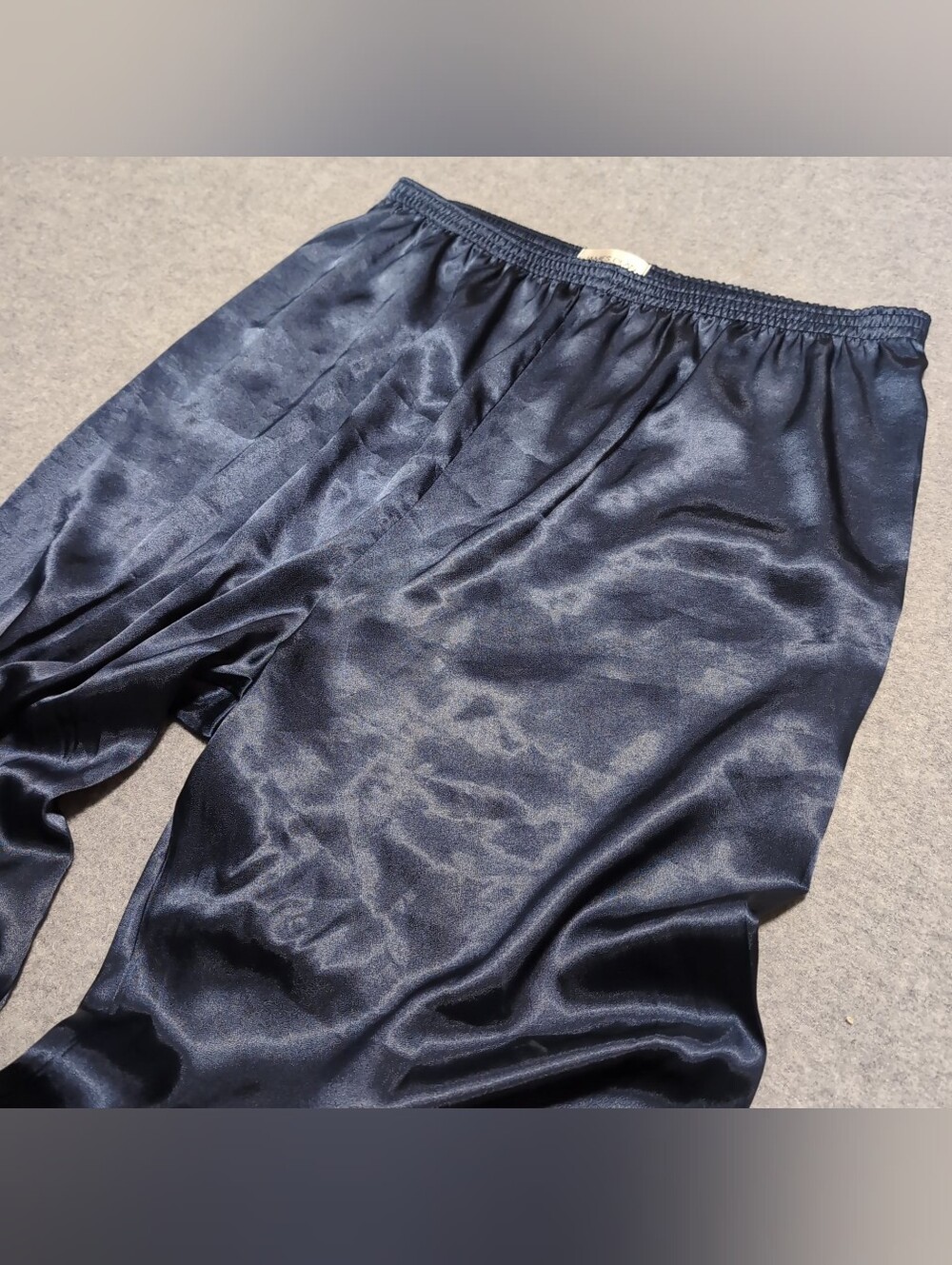James Dean President Men's Satin Pajama Bottoms / Lounge Pants EUC Cozy